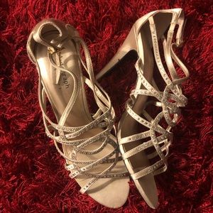 Autograph Gatsby Glitzy Strappy Rhinestone Dance Stilettos